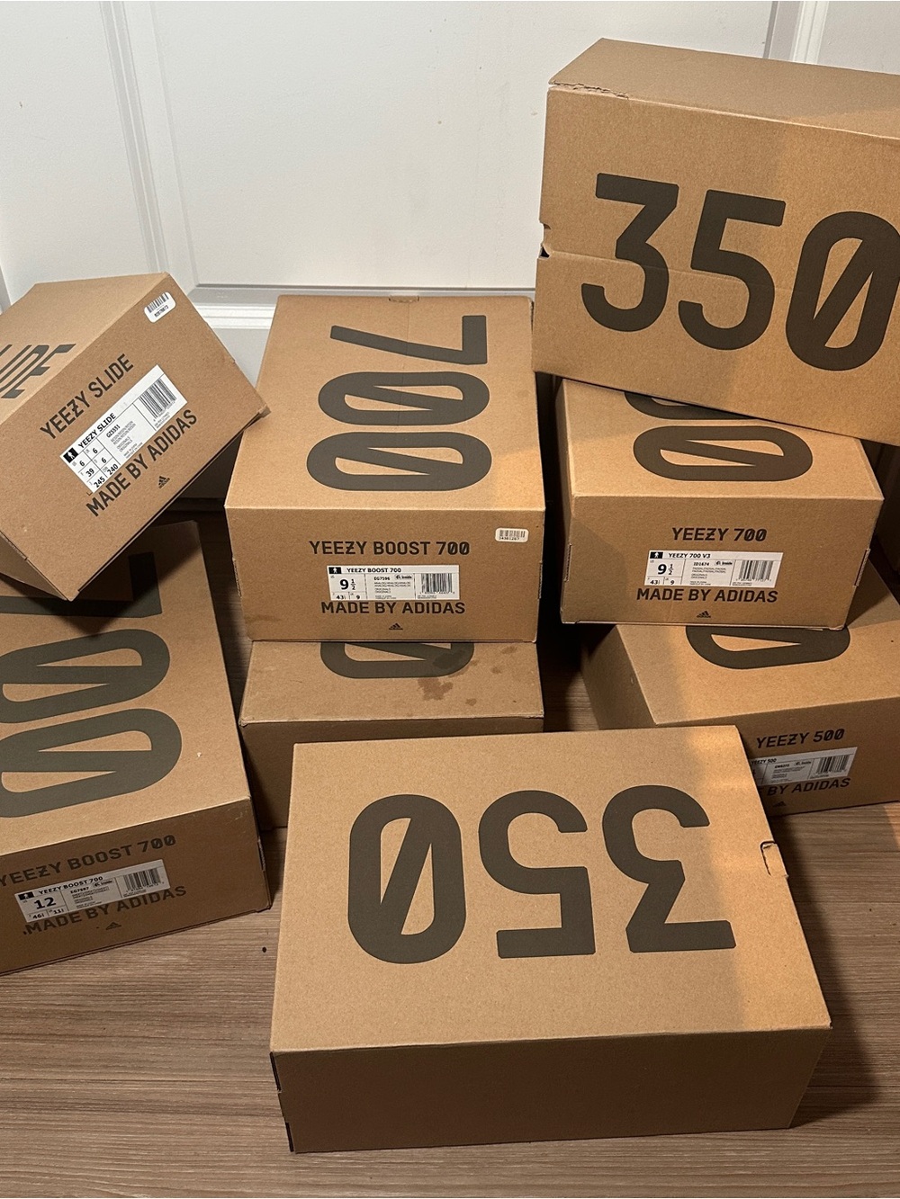 Adidas Yeezy Shoe Box Lot Of 8